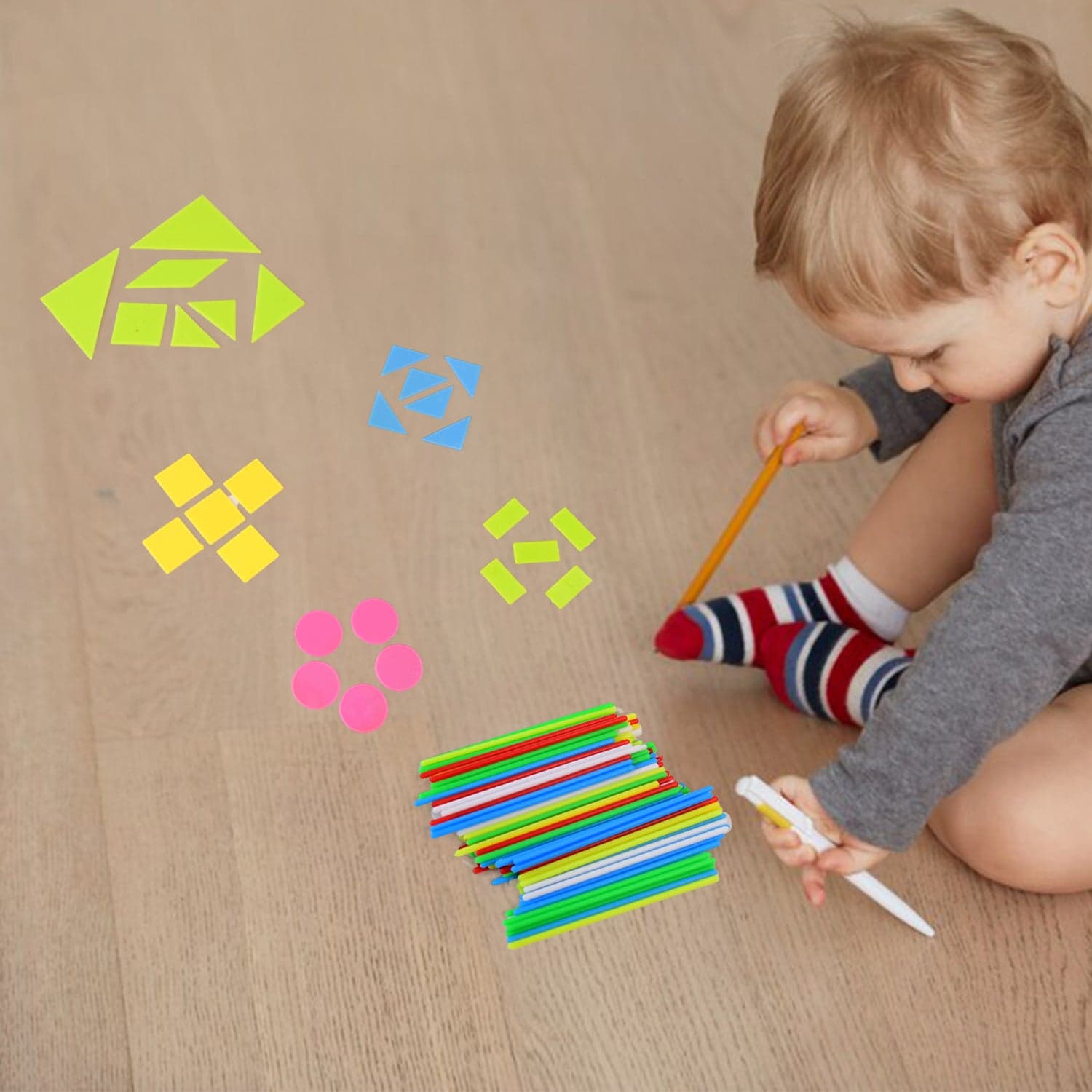 Kid Learning study game Set for kids with Color and shapes (1 Set) thumbnail 7