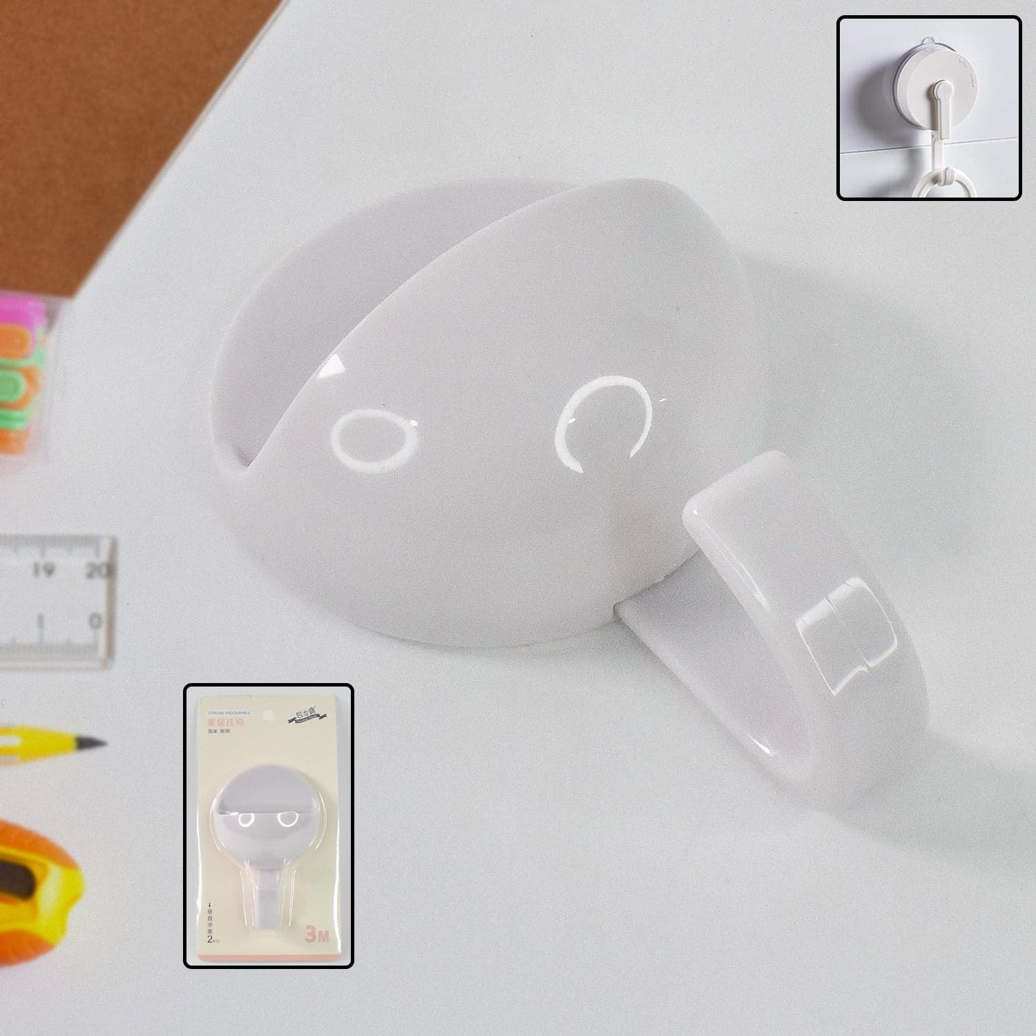 Multipurpose Strong&Hook Self-Adhesive hooks for wall Heavy&Duty Hook thumbnail 1