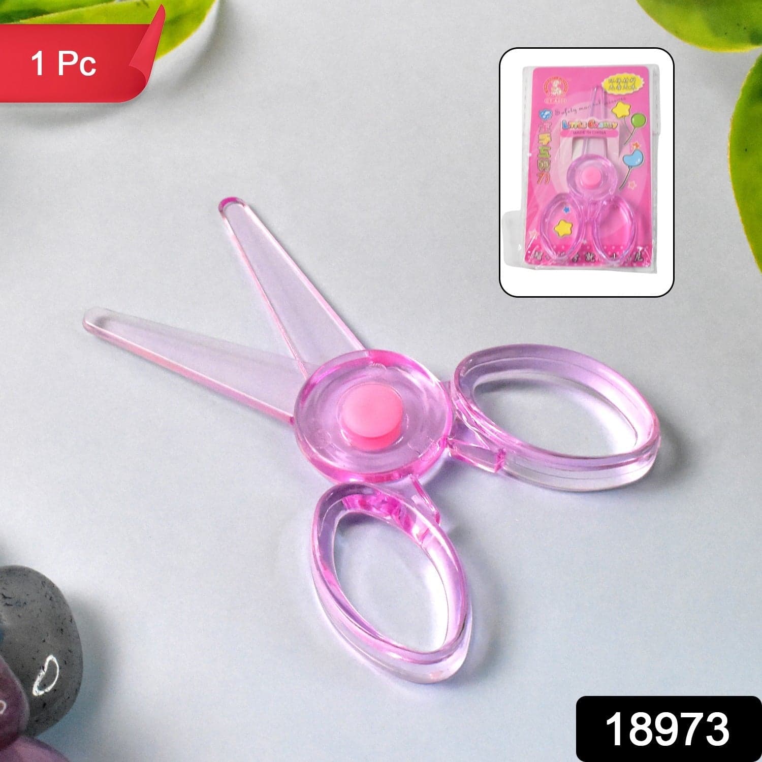 Plastic Child-Safe Scissor (1 Pc / Mix Color) thumbnail 2