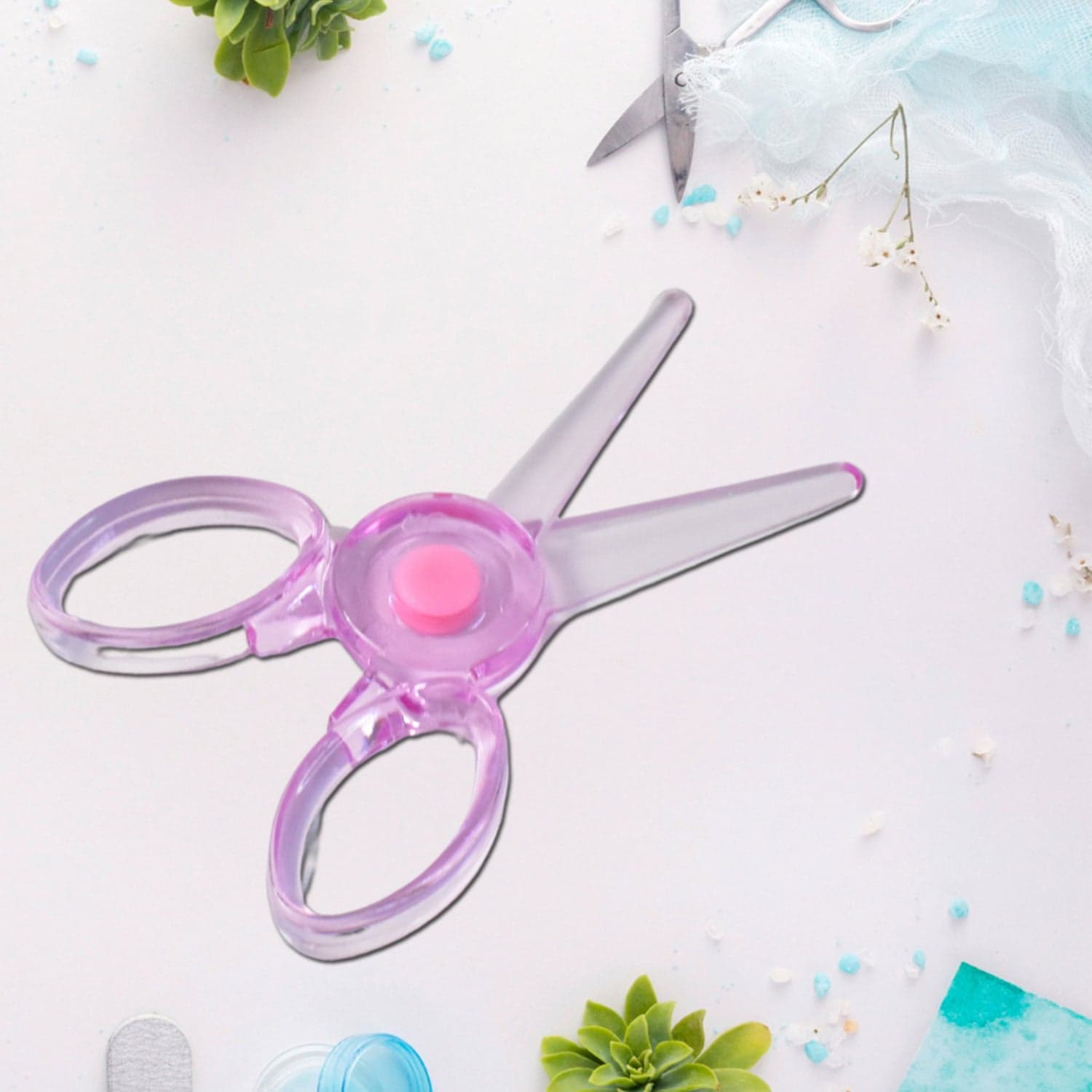 Plastic Child-Safe Scissor (1 Pc / Mix Color) thumbnail 6