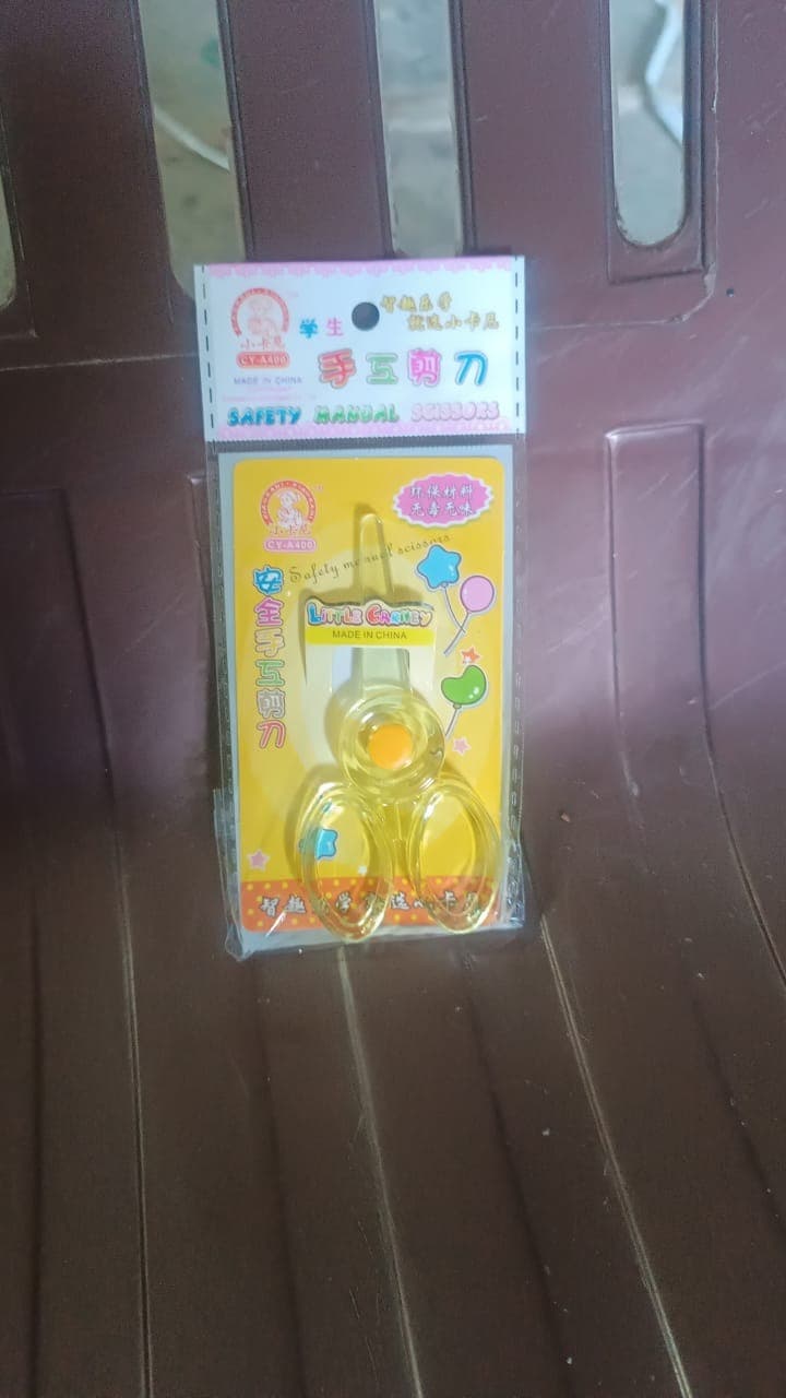 Plastic Child-Safe Scissor (1 Pc / Mix Color) thumbnail 7