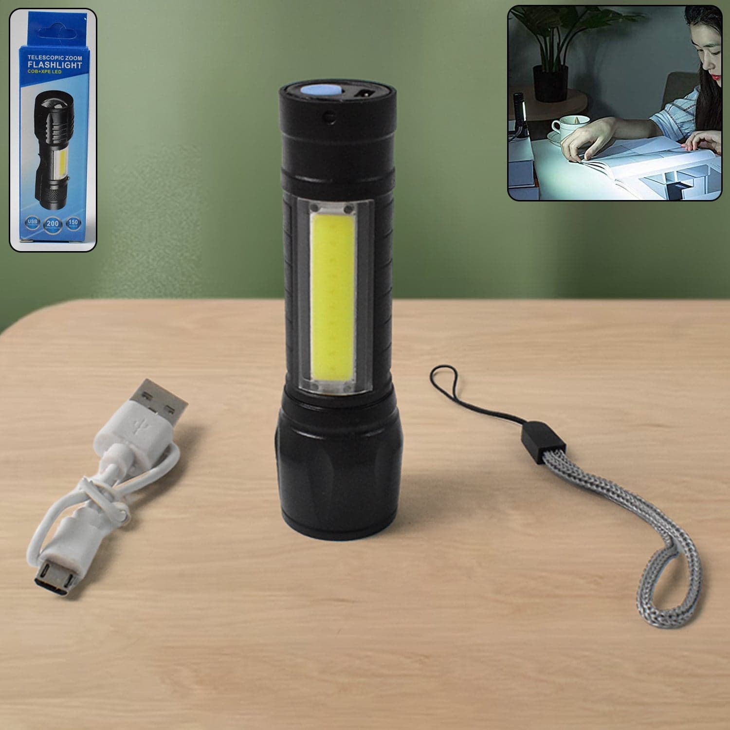 Mini 2 in 1 High Power Pocket Torch Light (1 Pc / Mix Design) thumbnail 1