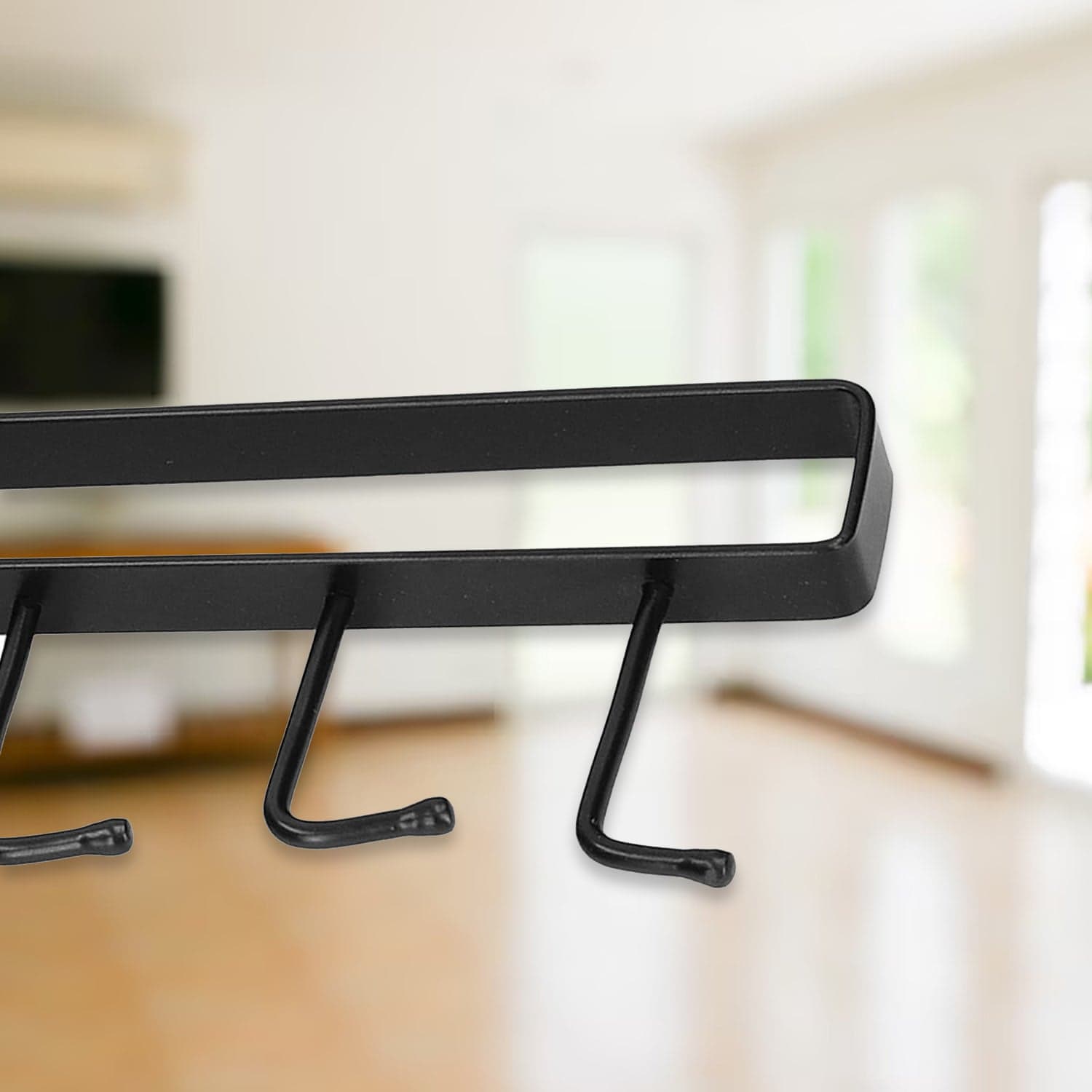 Metal Multifunctional Cabinet Storage Organize 6 Hook Rack For Hanging (1 Pc / Big) thumbnail 8