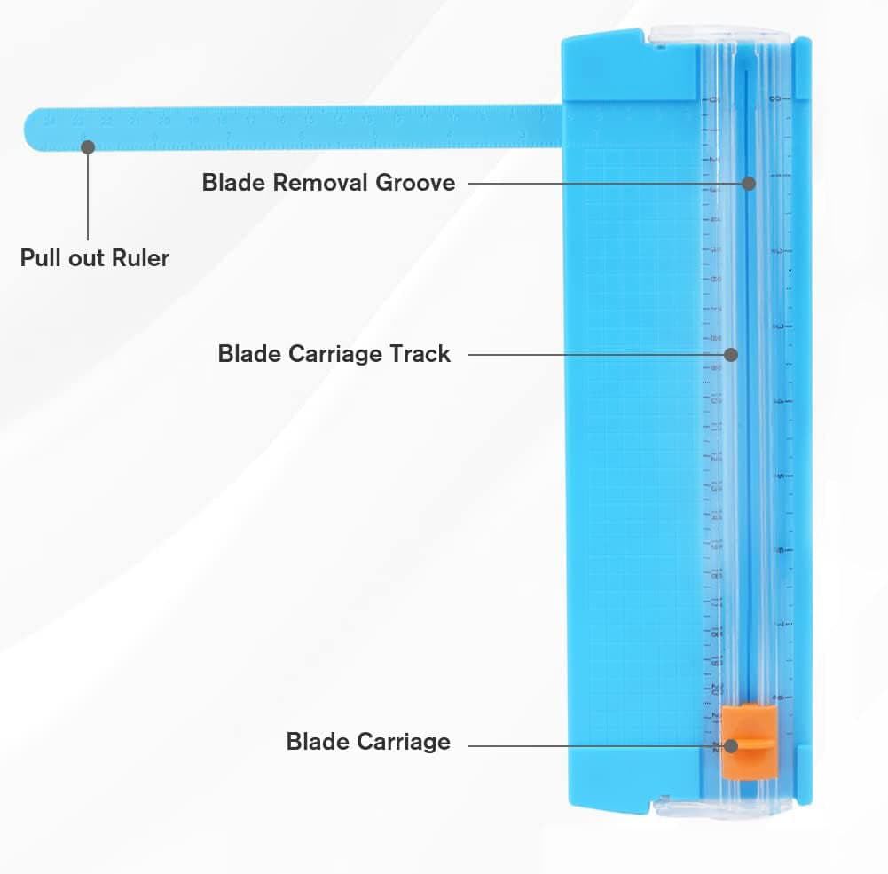 Paper Cutter, A5 Mini Paper Cutter, Portable Paper Cutting Machine (1 Pc / Mix Color) thumbnail 6