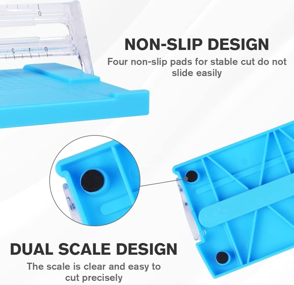 Paper Cutter, A5 Mini Paper Cutter, Portable Paper Cutting Machine (1 Pc / Mix Color) thumbnail 8