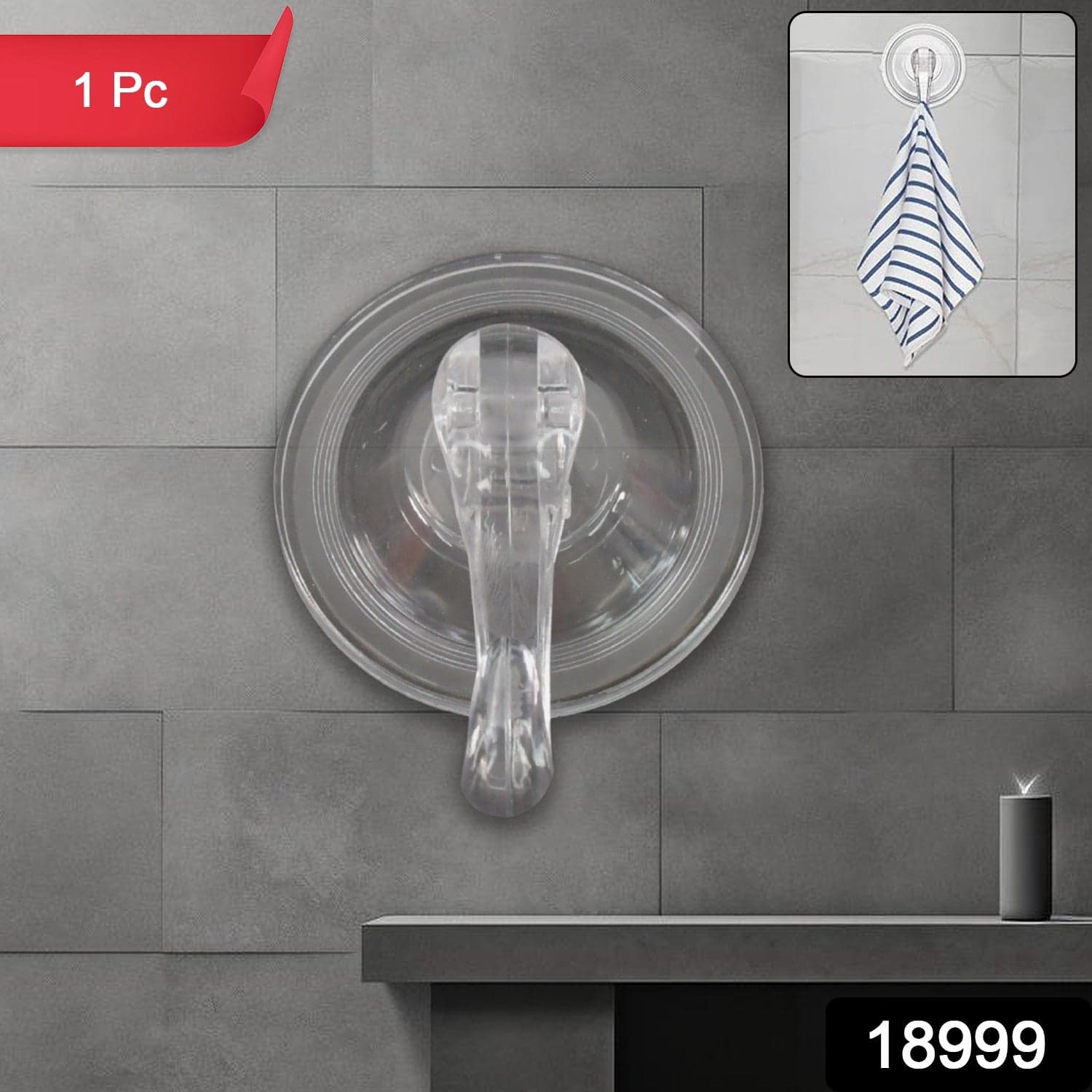 Plastic Suction Cup Hook (1 Pc) thumbnail 2