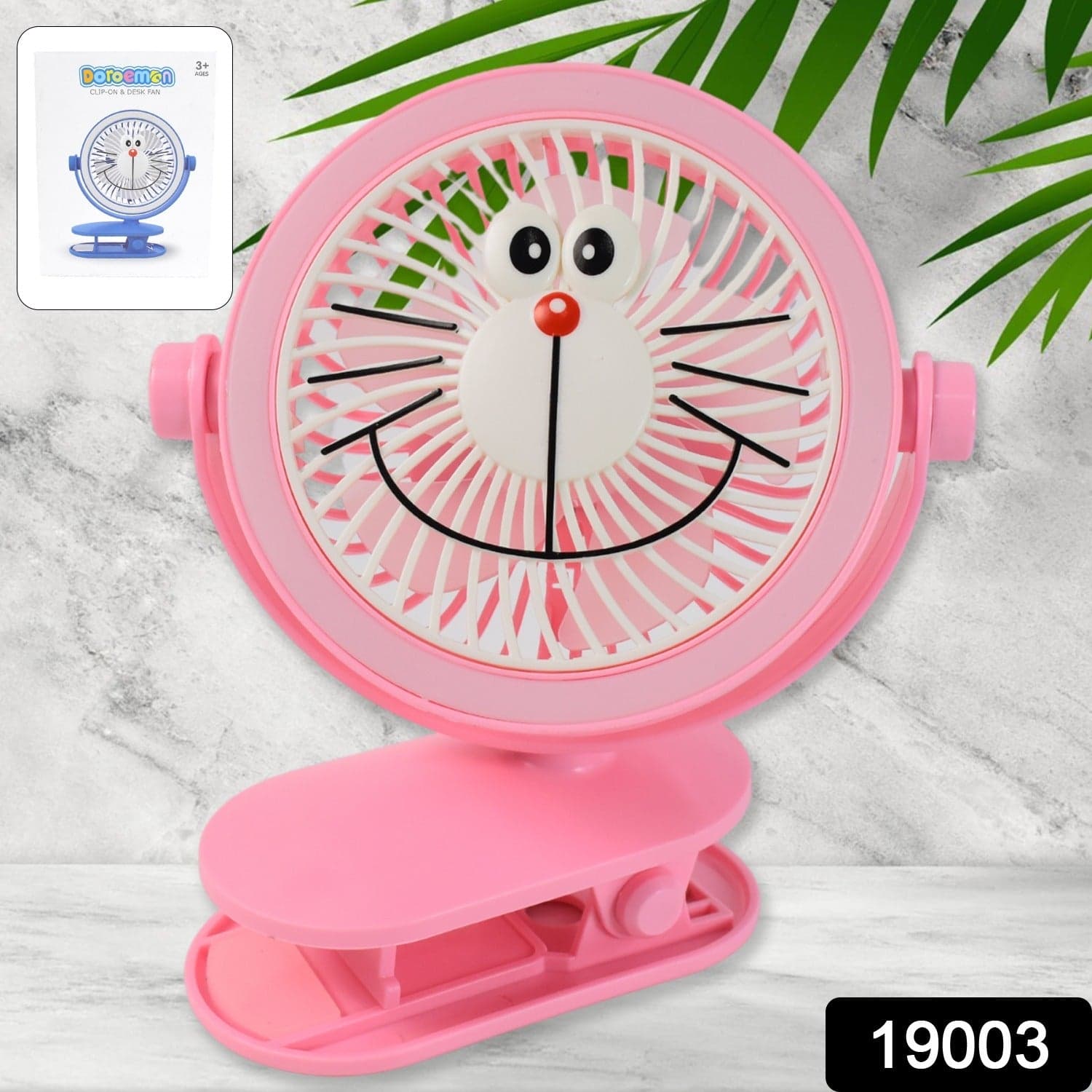 USB Portable Mini Desk Fan with Light thumbnail 2