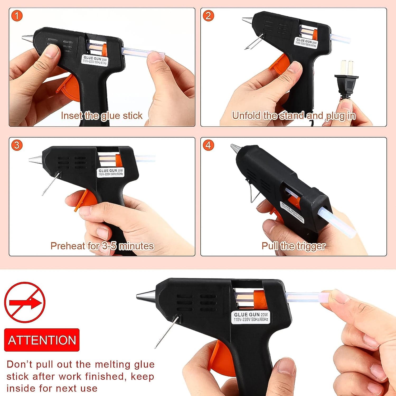 Professional Hot Melt Glue Gun with Rapid Heating thumbnail 7