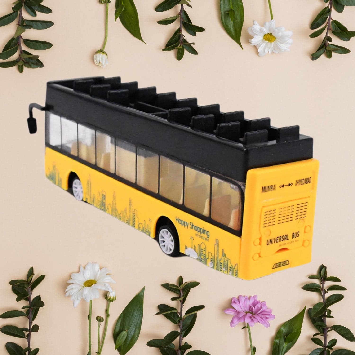 Die-cast Alloy London Long Bus Double Decker Sightseeing Bus thumbnail 4