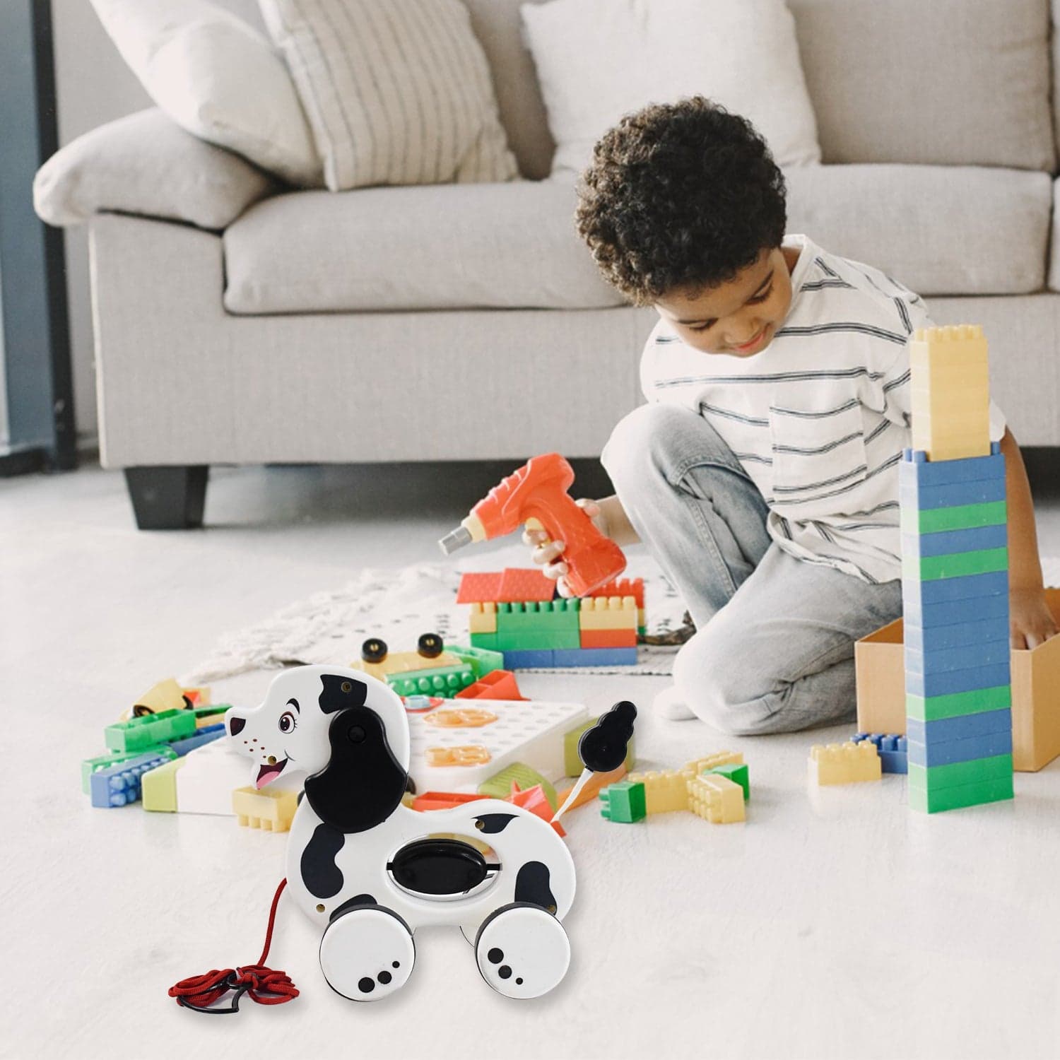 Dog Pull Along Toddler Toy with Attractive Design (1 Pc) thumbnail 4