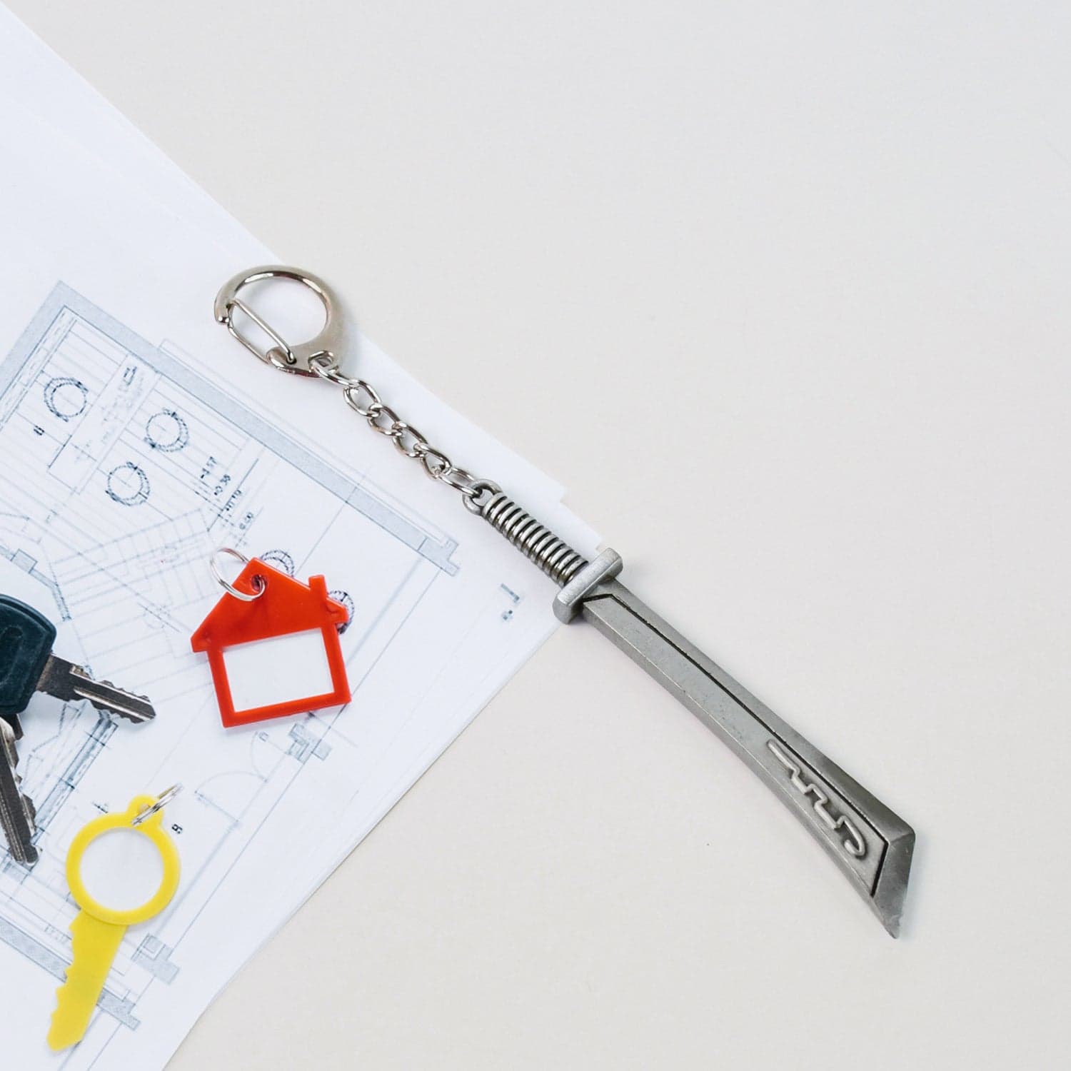 Stainless Steel Knife Keychain - Compact & Durable (1 Pc) thumbnail 3