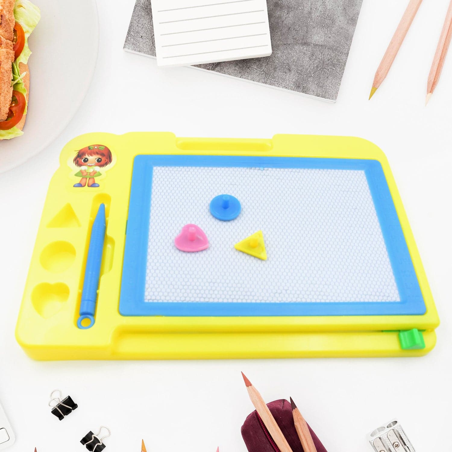 Children Magic Slate Pen Doodle Pad Erasable (1 Pc Mix Color) thumbnail 7
