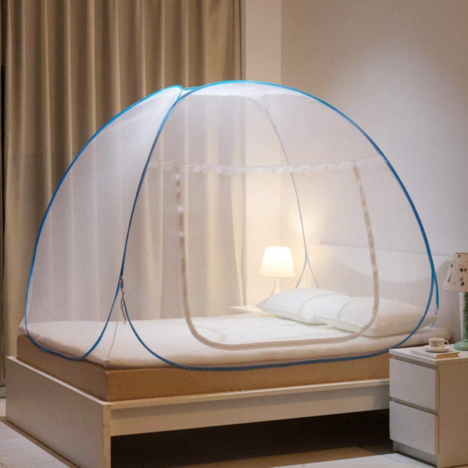 Premium Polyester Foldable Mosquito Net Tent (100 Cm Long / 1 Pc) thumbnail 1