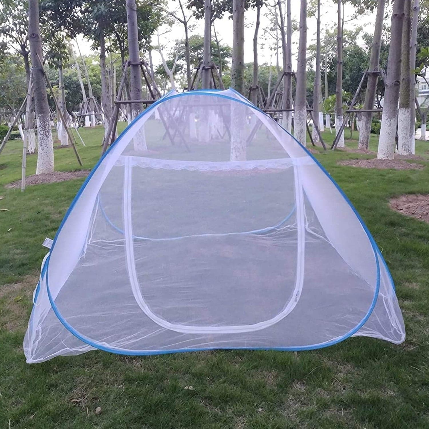 Premium Polyester Foldable Mosquito Net Tent (100 Cm Long / 1 Pc) thumbnail 5
