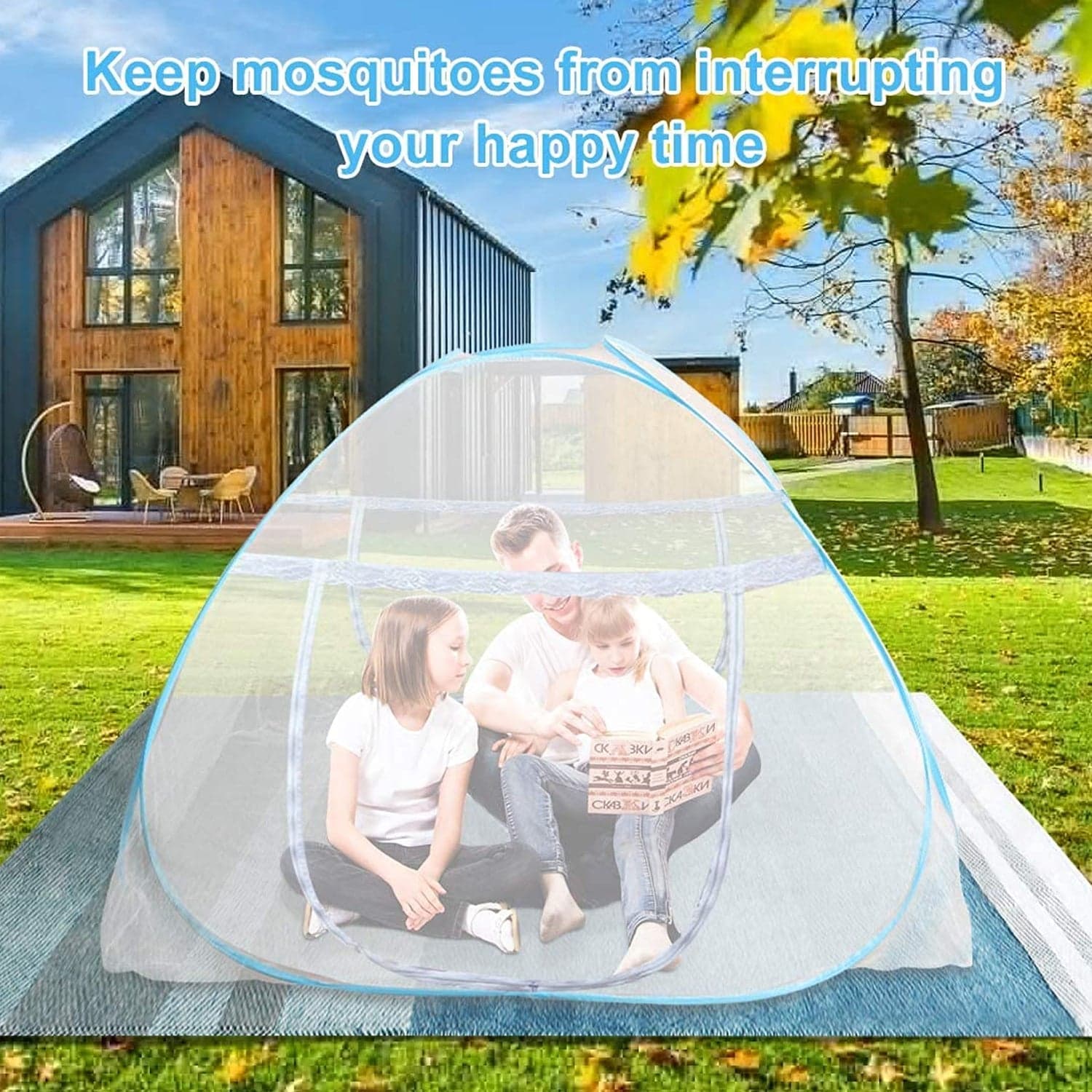 Premium Polyester Foldable Mosquito Net Tent (100 Cm Long / 1 Pc) thumbnail 6