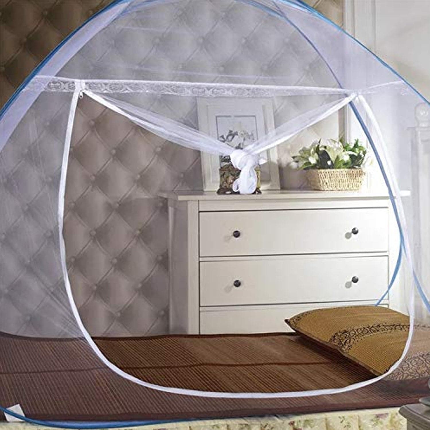 Premium Polyester Foldable Mosquito Net Tent (100 Cm Long / 1 Pc) thumbnail 9