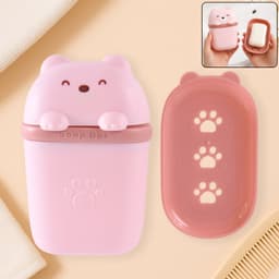 Cute Bear Shaped Soap Case 1 Pc