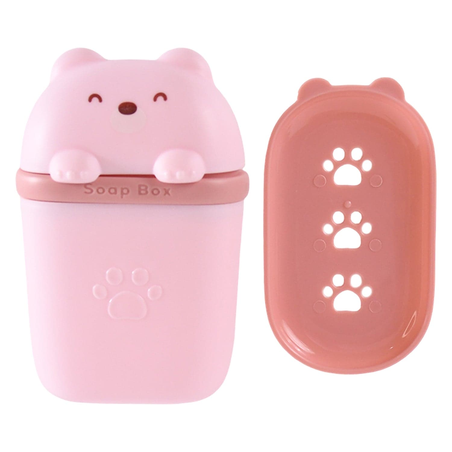 Cute Bear Shaped Soap Case 1 Pc thumbnail 5