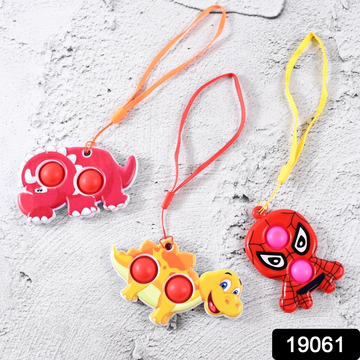 Silicone Push Pop Bubble Fidget Toy Keychain 1 Pc thumbnail 2