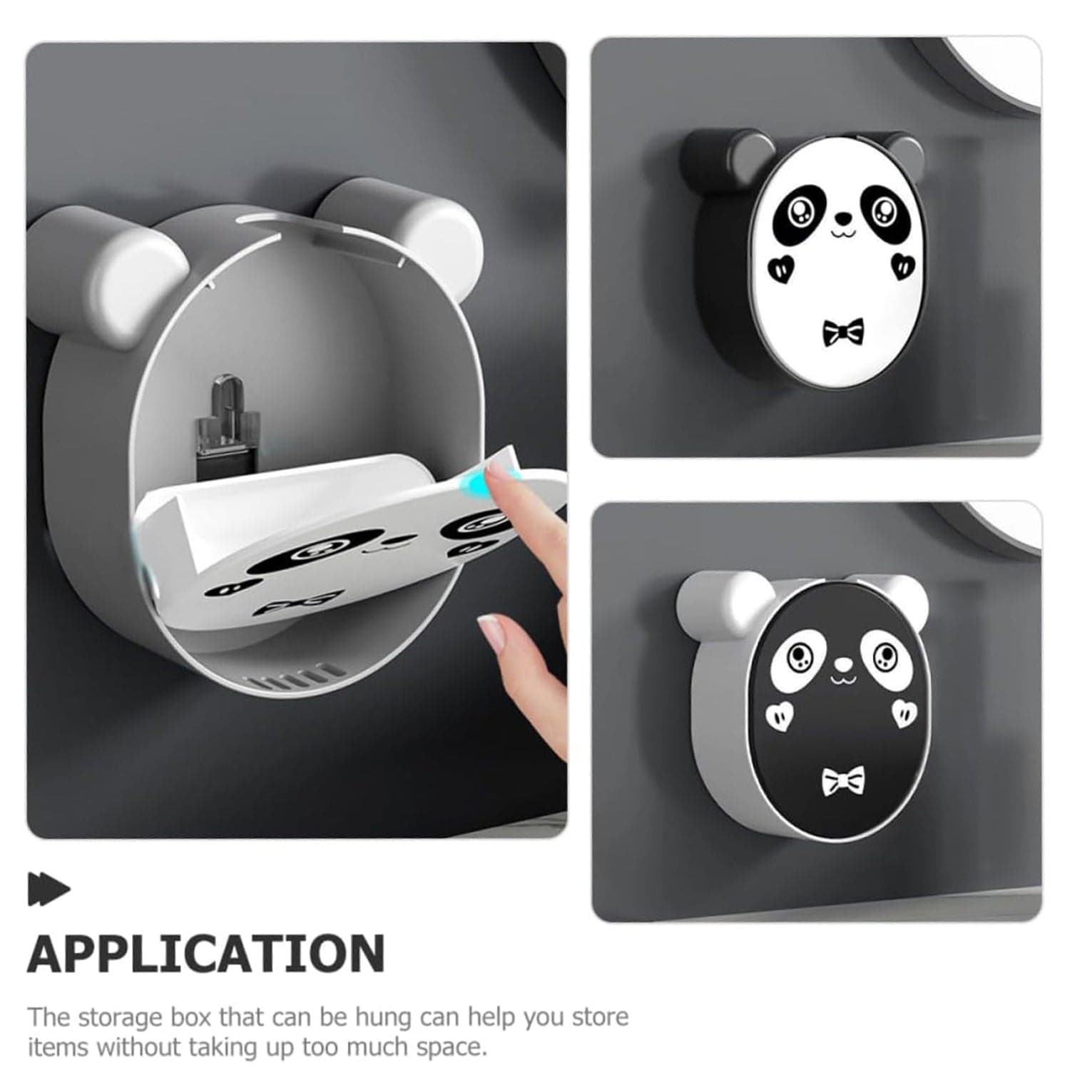 Plastic Cute Panda Soap Box thumbnail 5