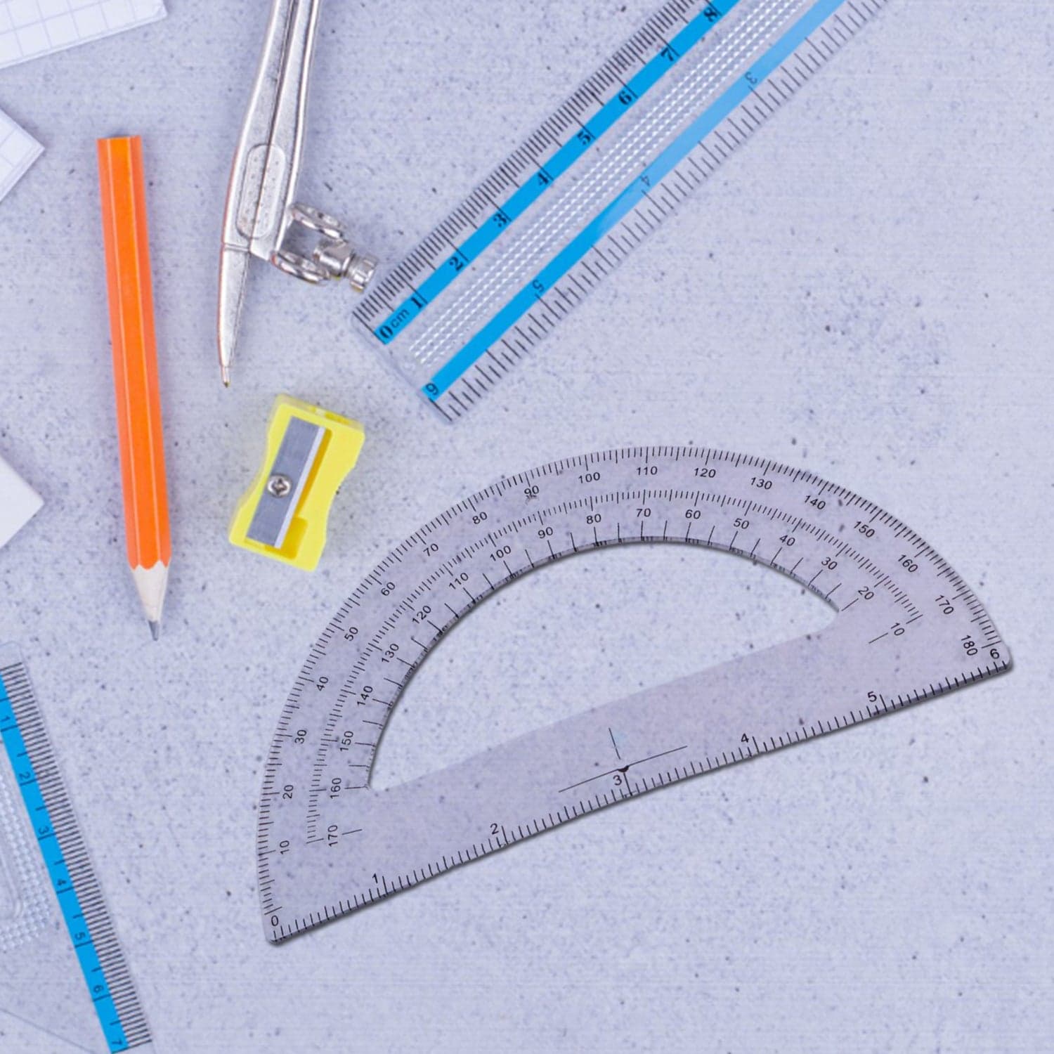 Adjustable Mechanical Compass Geometry Set 2 Pc thumbnail 3
