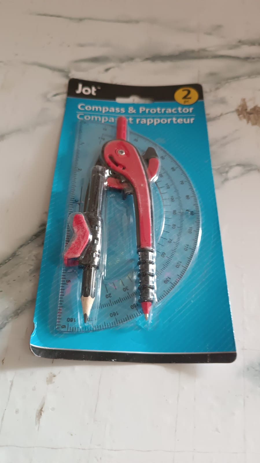 Adjustable Mechanical Compass Geometry Set 2 Pc thumbnail 7