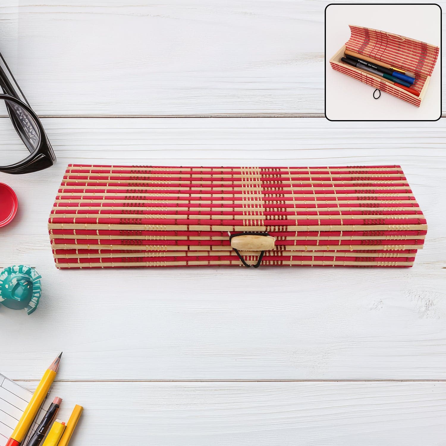 Multi Bamboo Storage Box 1Pc thumbnail 3