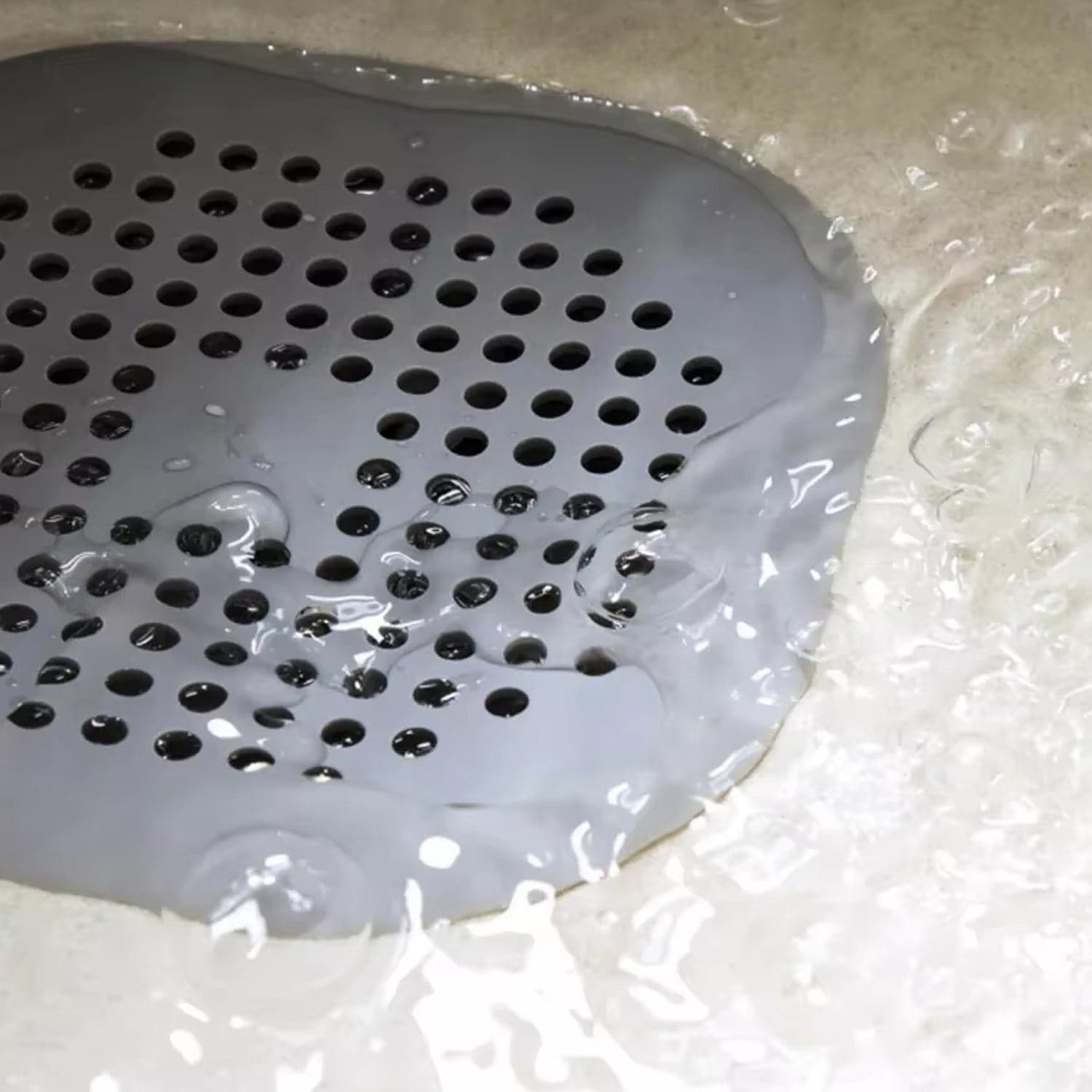 Flexible Silicone Drain Cover Strainer 1 Pc thumbnail 3