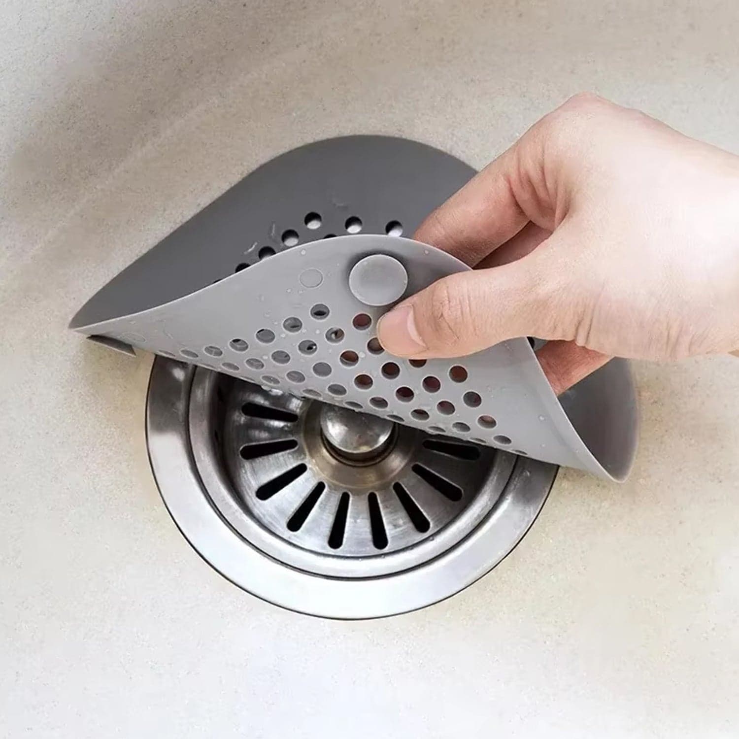 Flexible Silicone Drain Cover Strainer 1 Pc thumbnail 5