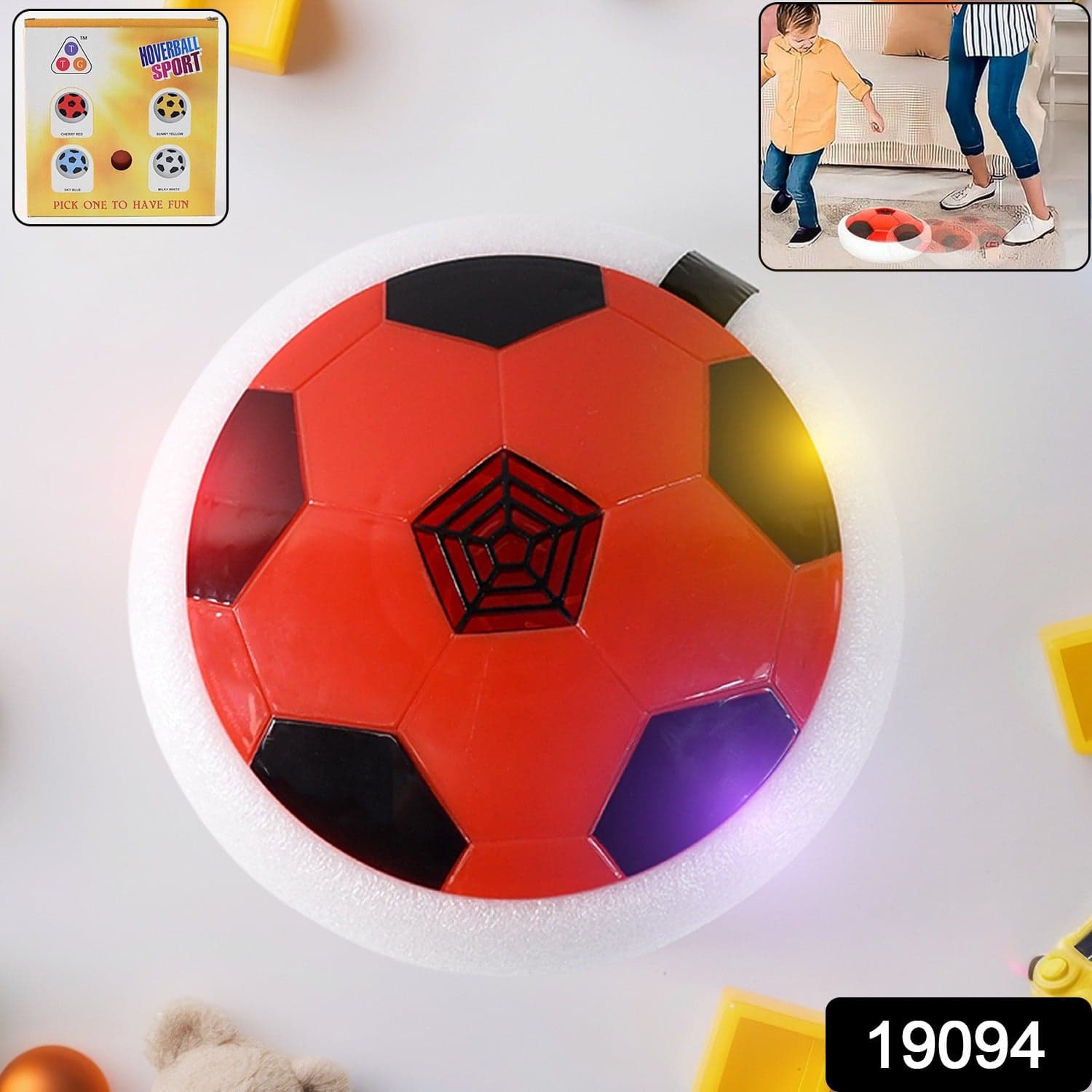 Hover Soccer Ball Toy With Foam Bumper thumbnail 2