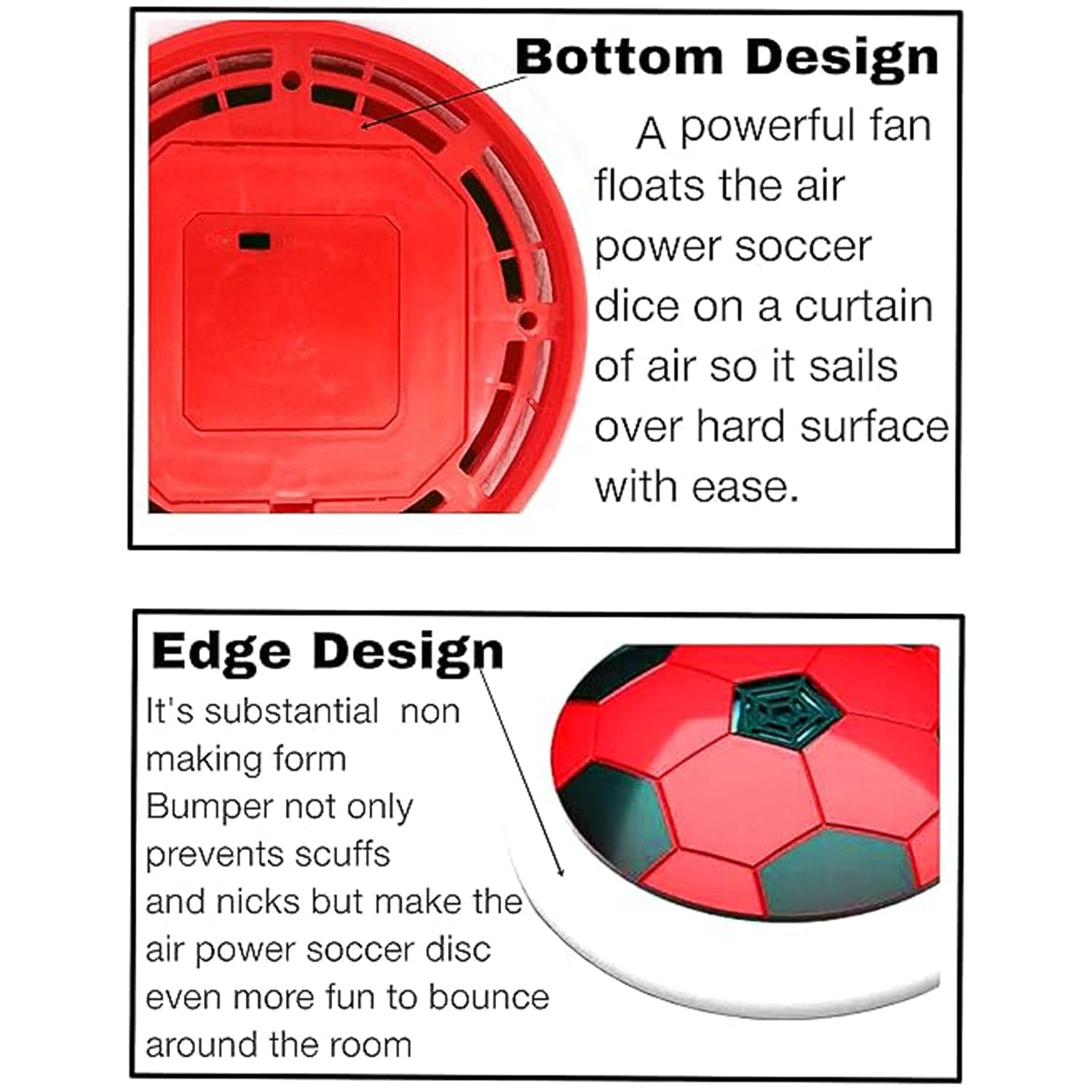 Hover Soccer Ball Toy With Foam Bumper thumbnail 4