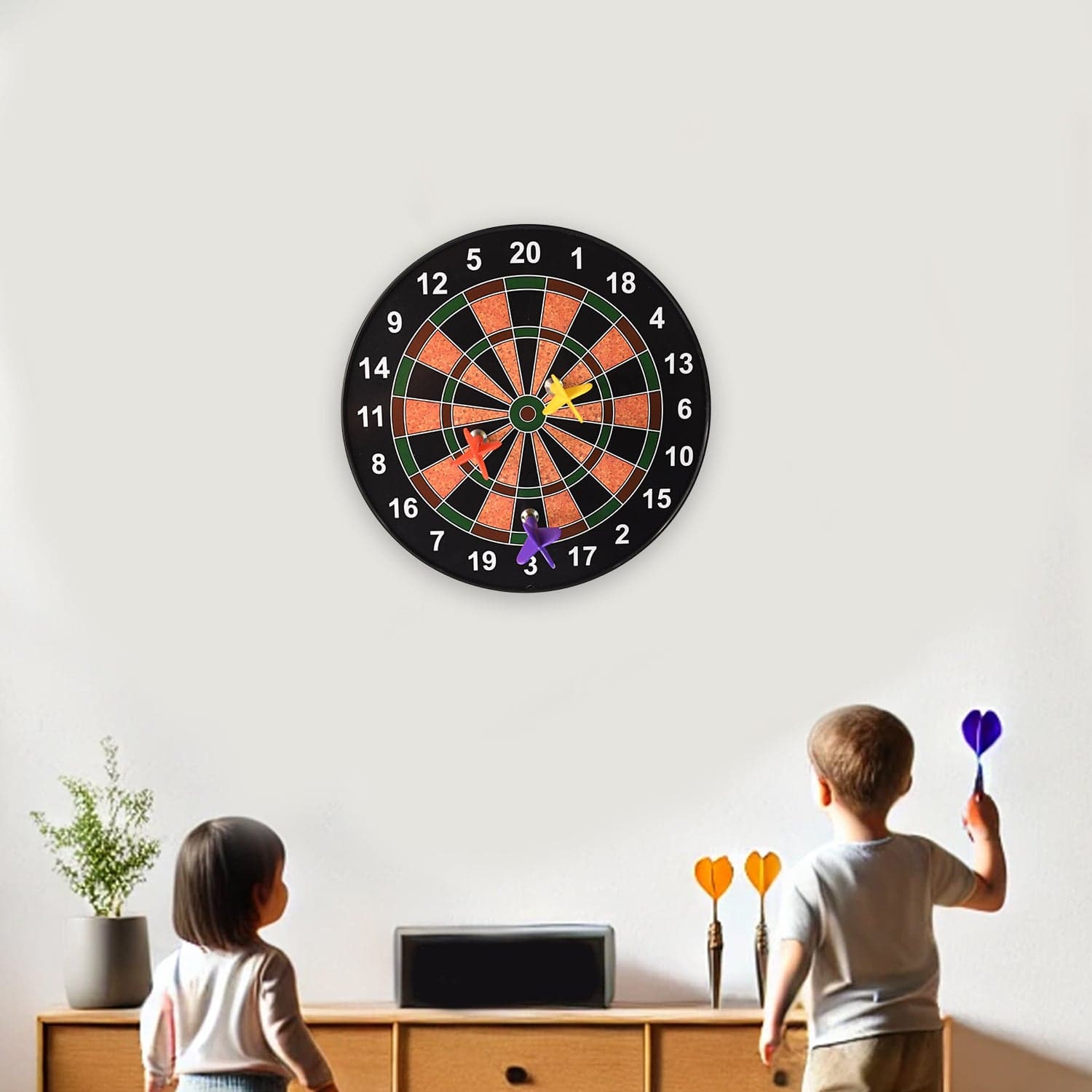 Classic Magnetic Dartboard Game Set thumbnail 6