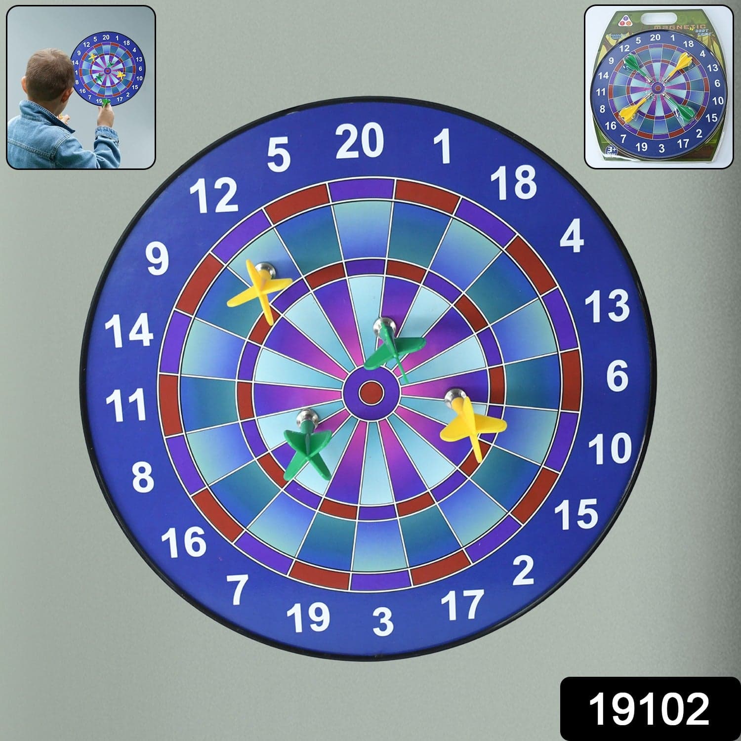 Magnetic Dartboard Game Set For Kids Adults thumbnail 2