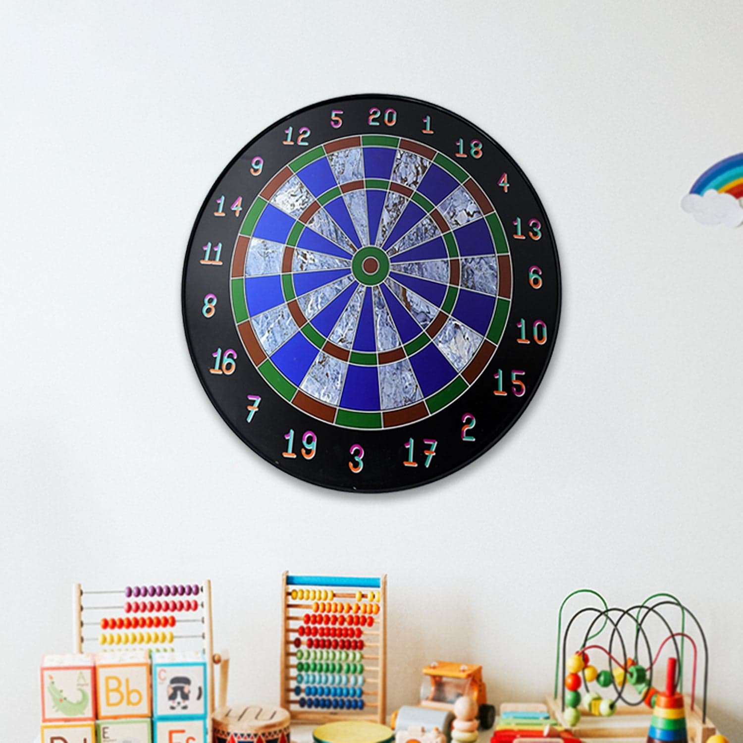 Magnetic Dart Board Game Set With 6 Soft Tip Darts thumbnail 3