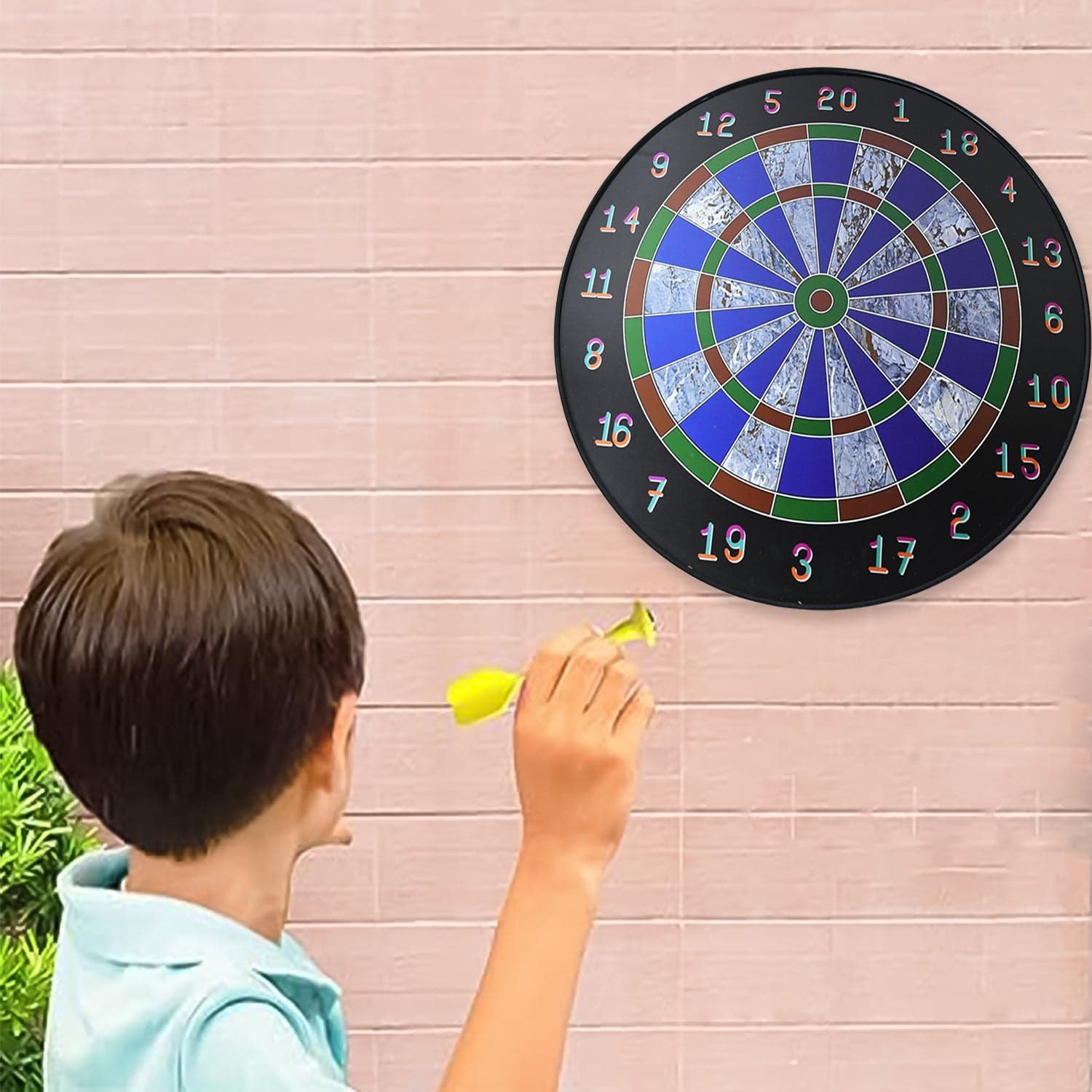 Magnetic Dart Board Game Set With 6 Soft Tip Darts thumbnail 7