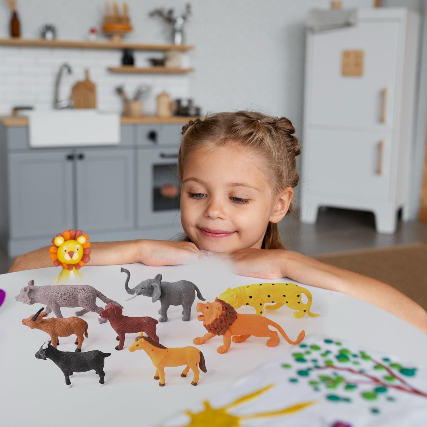 Animal Kingdom Plastic Toy Set For Kids 14 Pc thumbnail 6