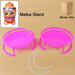 Plastic Water Pot Stand Set 2 Pc