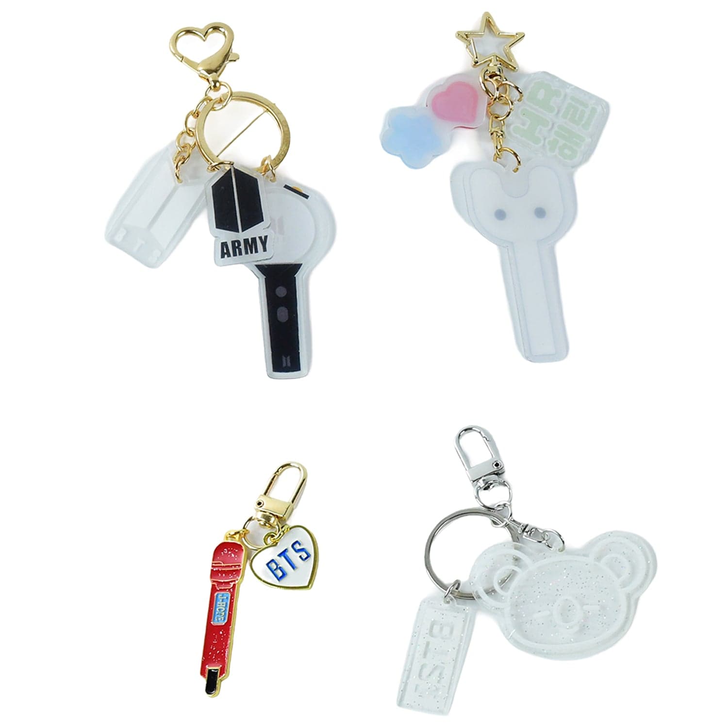Cute Acrylic And Metal Keychains 1 Pc Mix Design thumbnail 5