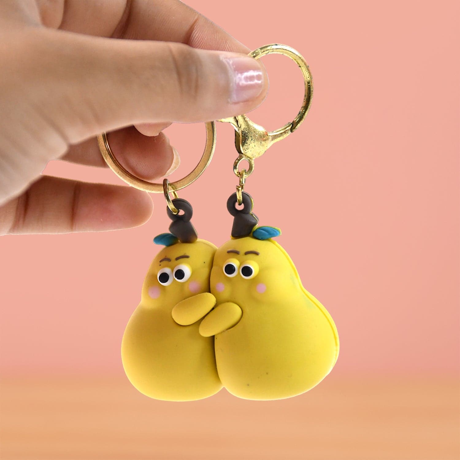 2 In 1 Cute Cartoon Couple Keychain thumbnail 7