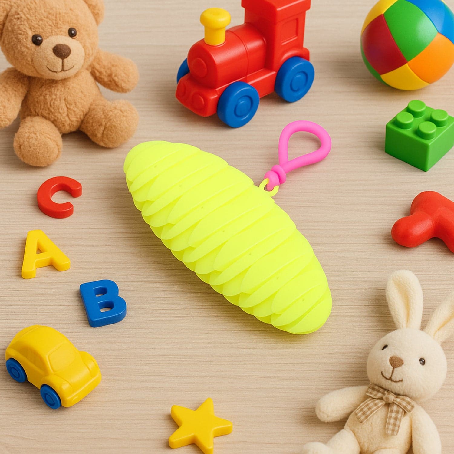 Flexible Plastic Worm Fidget Toy 1 Pc thumbnail 4