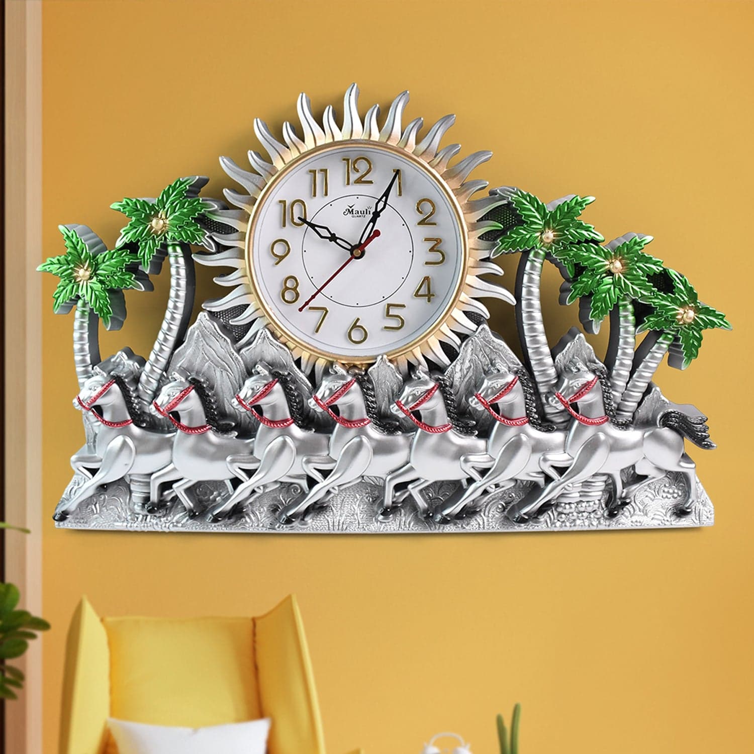 Premium Plastic Body Wall Clock 1 Pc thumbnail 1