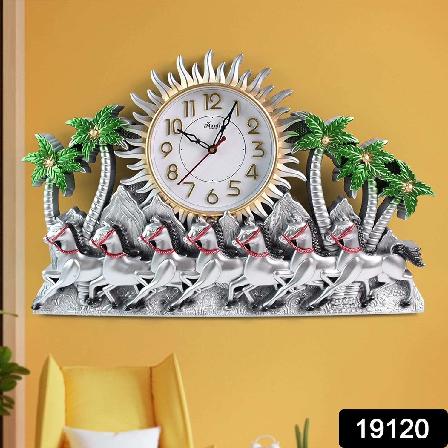 Premium Plastic Body Wall Clock 1 Pc thumbnail 2