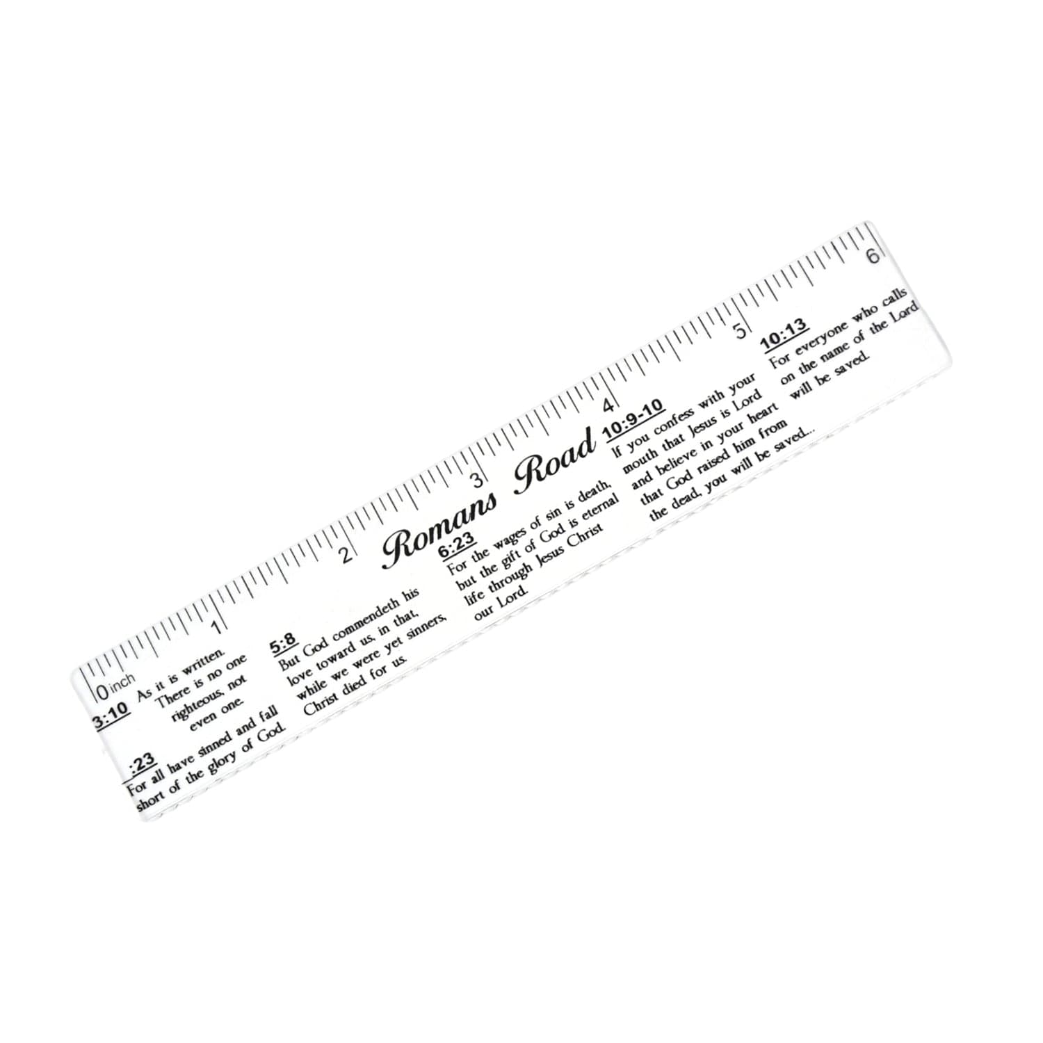 Romans Road Scripture Printed Plastic Ruler 6 Inch thumbnail 4