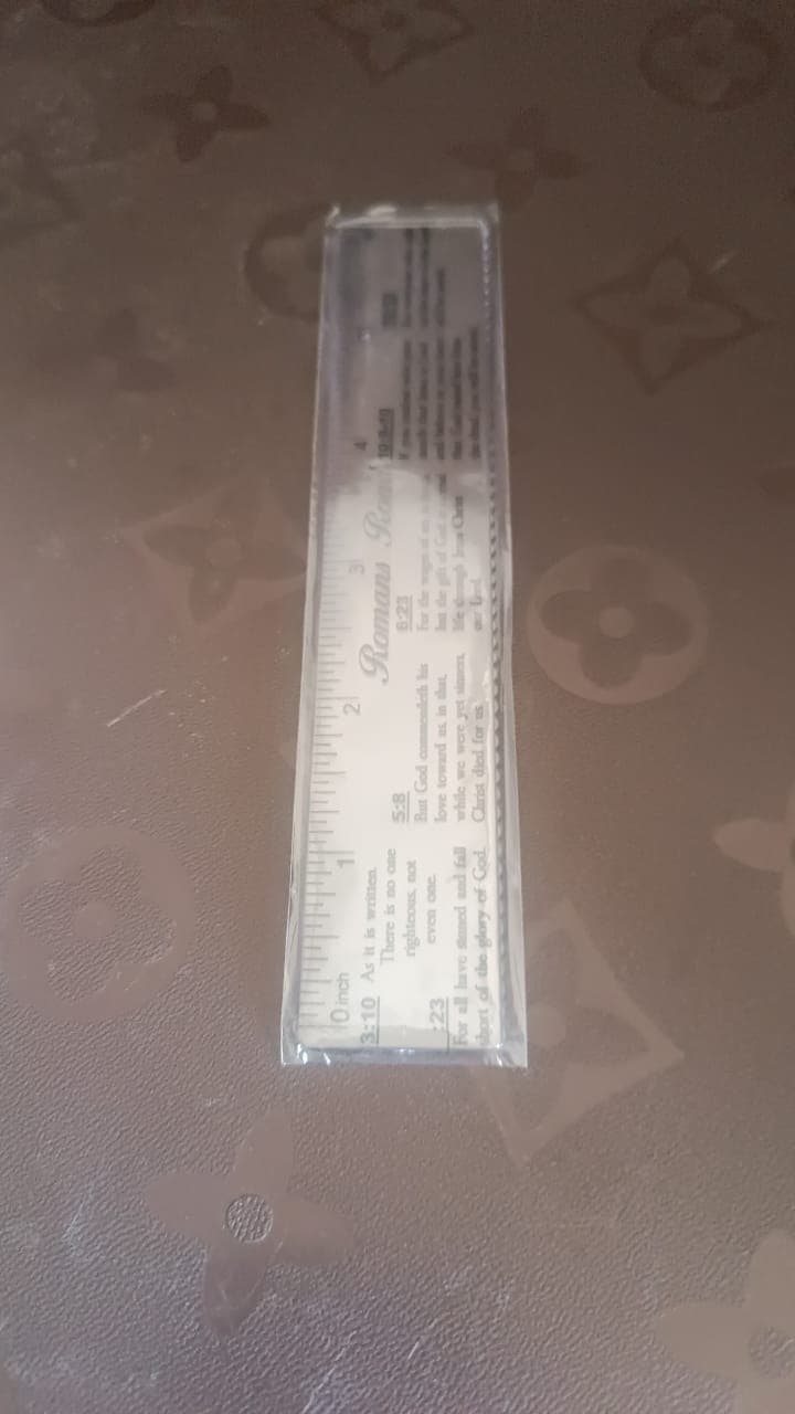 Romans Road Scripture Printed Plastic Ruler 6 Inch thumbnail 6