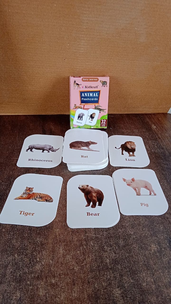 Kickkraft 32 Piece Animal Flash Cards Set thumbnail 6