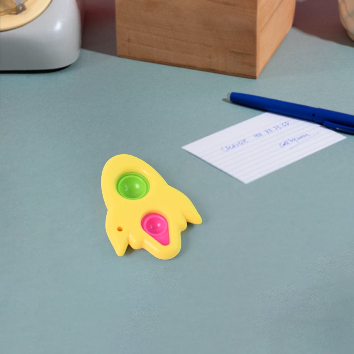Rocket Shaped Dimple Keychain Toy 1 Pc thumbnail 2