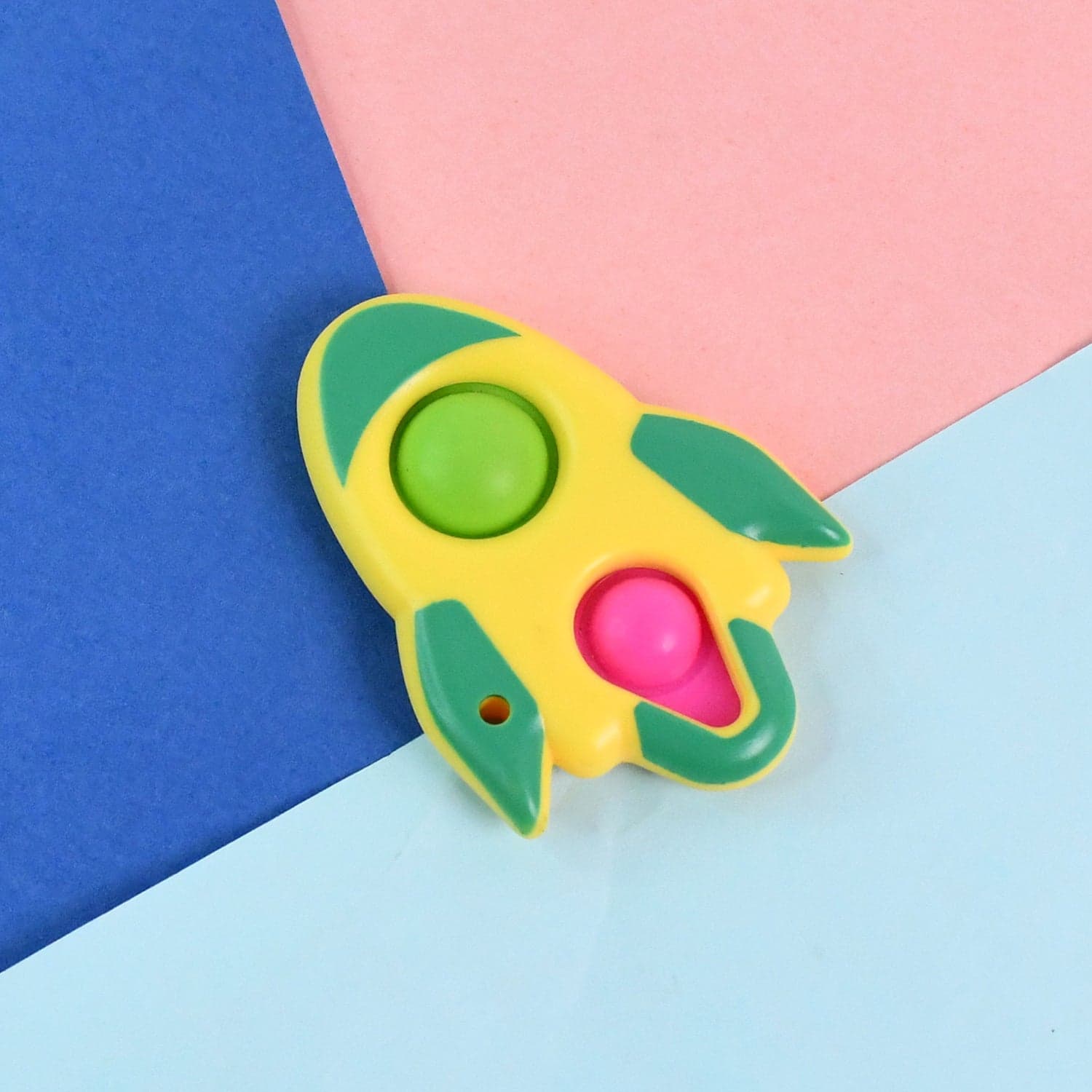 Rocket Shaped Dimple Keychain Toy 1 Pc thumbnail 3
