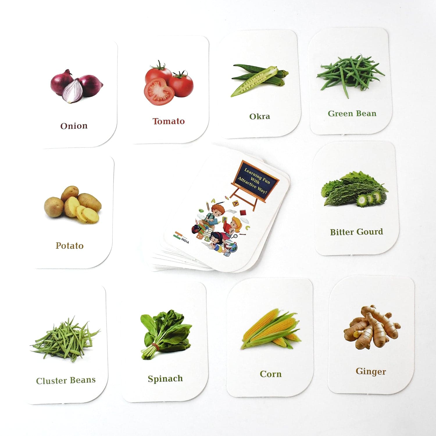 32Pc Vegetable Flashcard Set thumbnail 3