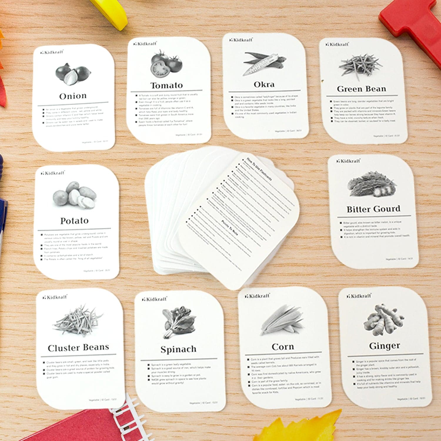 32Pc Vegetable Flashcard Set thumbnail 5