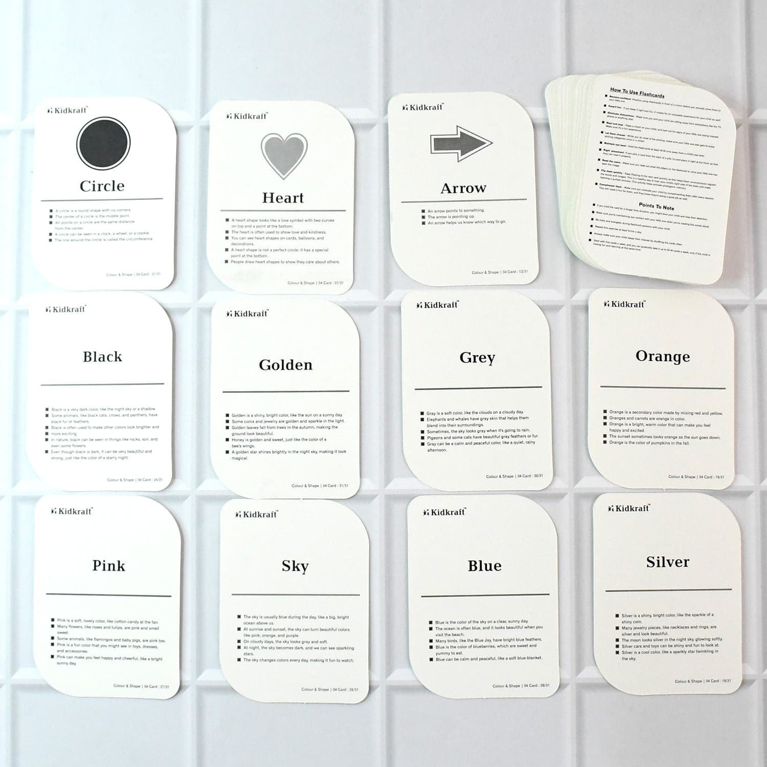 32Pc Color N Shape Flashcard Set thumbnail 2